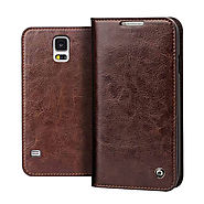 Qialino Classic Leather Wallet Case for Samsung Galaxy S5