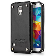 Qialino Leather Back Case for Samsung galaxy S5