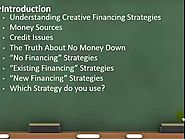 Creative Financing Introduction to Creative Financing
