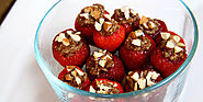 Summertime Sweet: Chocolate Almond Quinoa Stuffed Strawberries