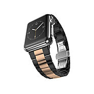 Ultracase: Stainless Steel Strap Bracelet ($67.15 w/ PROMO CODE) - Space Grey + Rose Gold