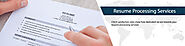 Outsource Resume Processing Services at $4/Hour