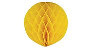 Yellow 12" Honeycomb Ball