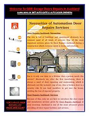 Automation Door Repairs Services in Auckland