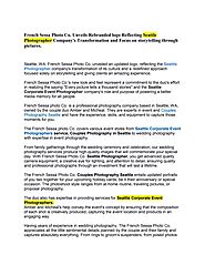 French Sessa Photo Co. Unveils Rebranded logo Reflecting Company's Transformation through pictures by French Sessa Ph...