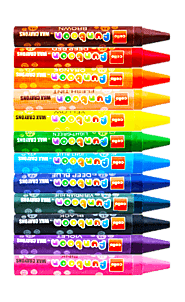 Cello Wax Crayons: Funtoons 12 Pcs Set Wax Crayons at Just Rs.10