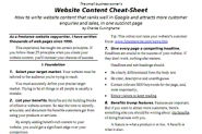 How to Write Website Content: One-page cheat-sheet - free download