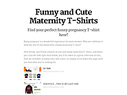 Funny and Cute Maternity T-Shirts