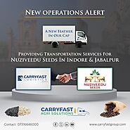Transportarion Services For Nuziveedu Seeds In Indore And Jabalpur
