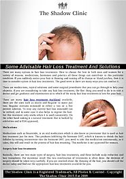 Many Options in Hair Loss Treatments in Auckland