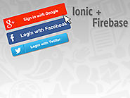 Adding Social Authentication to Ionic App With Firebase-Tutorial