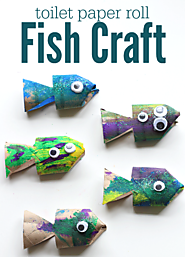Toilet Paper Roll Fish Craft - No Time For Flash Cards