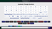 Aesthetic Triangle Symbols