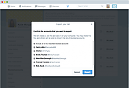 Twitter now lets you share a list of blocked accounts with others