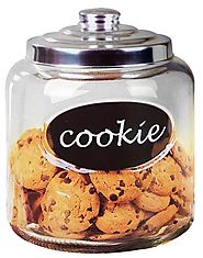 Home Basics Cookie Jar with Metal Top