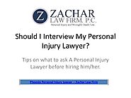 Should I Interview My Phoenix Personal Injury Lawyer?