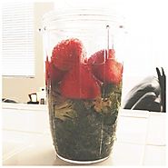 Kale, Broccoli and Strawberries