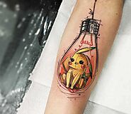 Pikachu Tattoo Ideas and Cute Small Designs For Pokémon Fans