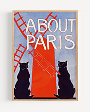 The Trending About Paris Orange Canvas Wall Art -The Arte