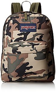 JanSport Superbreak Backpack - 1550cu in Desert Beige Conflict Camo, One Size