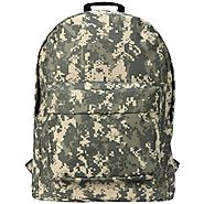 18 inch Army ACU Digital Camouflage Pattern Polyester Water-Resistant Outdoor Hiking Backpack School Book Bag for K-C...