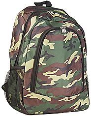 World Traveler Multipurpose Backpack 16-Inch, Green Camo, One Size