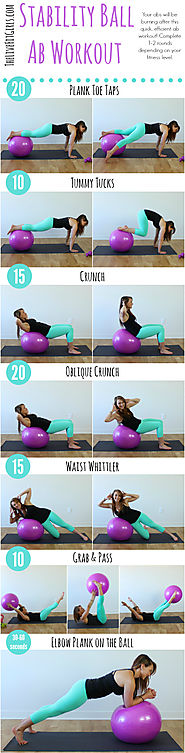 Stability Ball Ab Workout - The Live Fit Girls