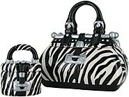 David's Cookies Zebra Handbag and TreatSize Jar
