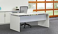 Study Desk | White Wood Desk | Office Table | GwG Outlet