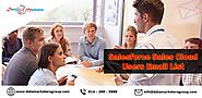 Salesforce Sales Cloud Users Email List | Salesforce Sales Cloud Users List
