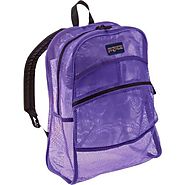 JanSport® Mesh Backpack 13.8x6.5x18.6"H- Bags - Color Purple - Semi-transparent design and Super-lightweight - Makes ...