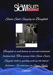 Siam Suit Supply in Bangkok