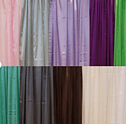 8ft Long Economy Satin Curtain Panel W/ 4" Pockets for Wedding and Party Drape - Colorful Backdrop Curtains
