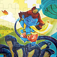 Explore “Krishna - The Protector” Janmashtami puzzle - Aurva