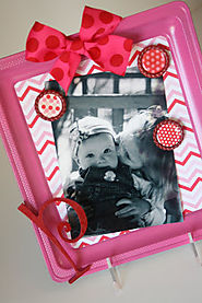 Cookie Sheet Magnet Board Frame with Bottle Cap Magnets