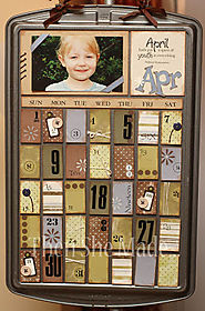 Cookie Sheet Magnetic Board Calendar
