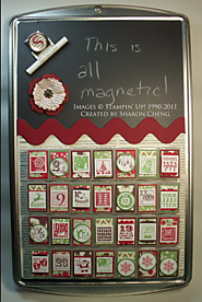 Cookie Sheet Magnetic Chalkboard Advent Calendar