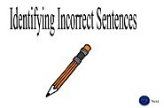 Identifying Incorrect Sentences