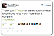 Twitter's head of communications announces departure