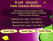Math Games: Fruit Shoot Least Common Multiple