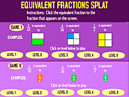 Equivalent Fractions Splat