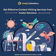 Get Effective Content Writing Services from Analyt Solutions