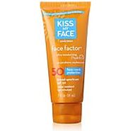Kiss My Face Face Factor Sunscreen SPF 50 Sunblock for Face and Neck, 2 Ounce