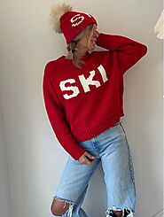 Experience warmth and comfort with our Classic Chunky SKI sweater |Pink Pineapple Shop