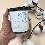 Personalised candles - Sympathy gifts