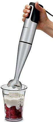 Cuisinart CSB-77 Smart Stick Hand Blender with Whisk and Chopper Attachments