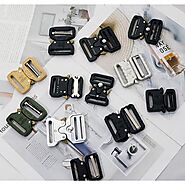 Supply custom logo metal side release buckle | Acctrims.com