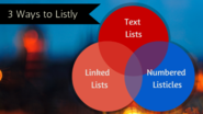 #60 How to video: Text Lists, Linked Lists & Listicles with Listly