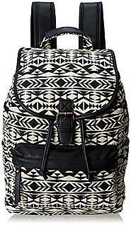 Madden Girl Benji Backpack, Black/White Aztec - Backpacks n BagsBackpacks n Bags