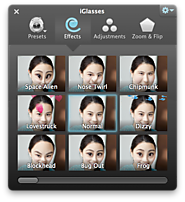 iGlasses for Mac - Effects and Adjustments for your Webcam, iSight, FaceTime Camera - Ecamm Network